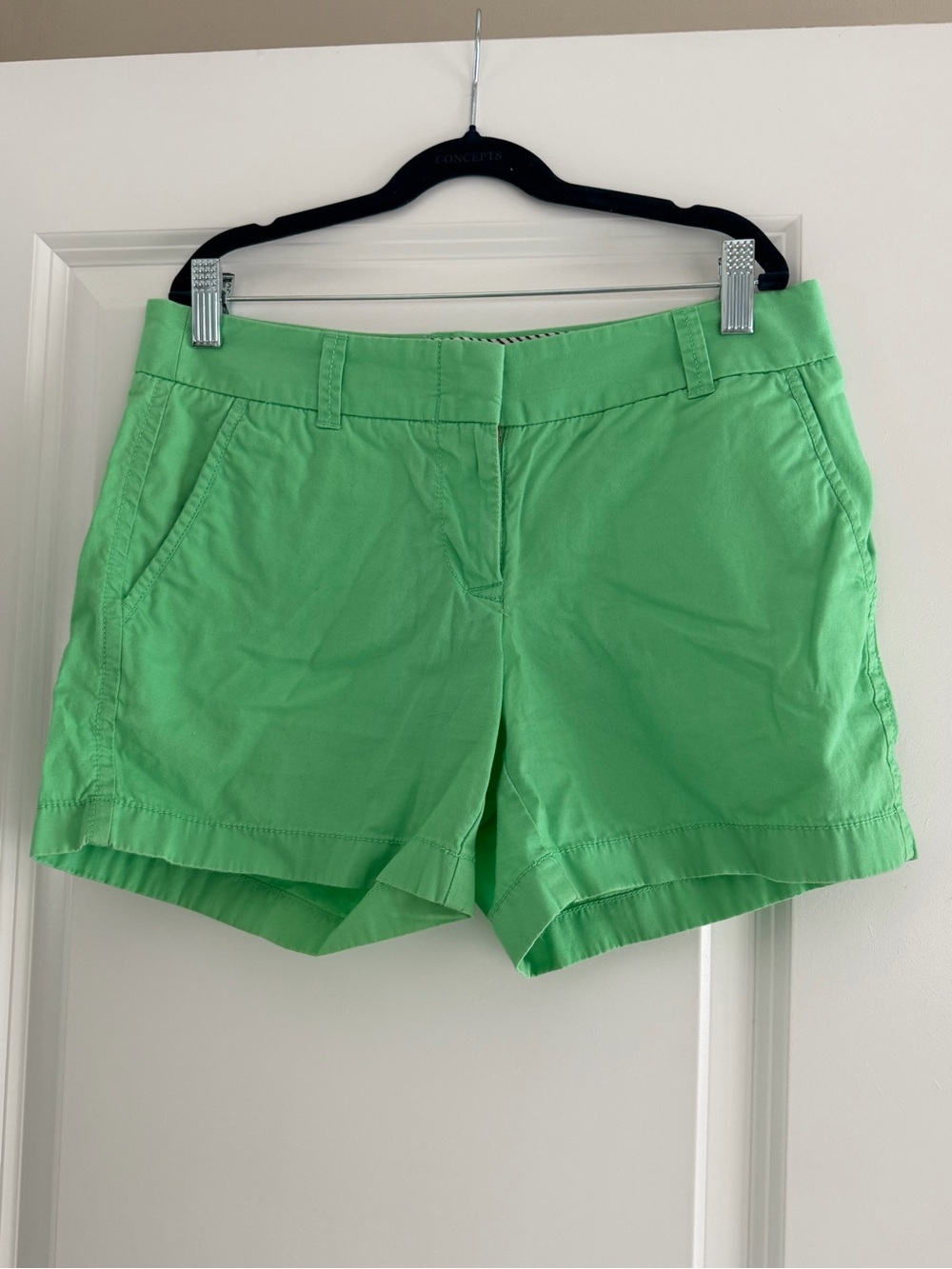 J. Crew Bright Lime Green Chino Bermuda Shorts